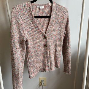 Lightly Worn Madewell Shrunken Ribbed Cardigan